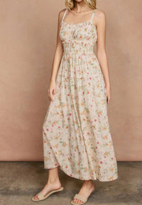 Dress Forum - Honey Butter Shirred Midi Dress