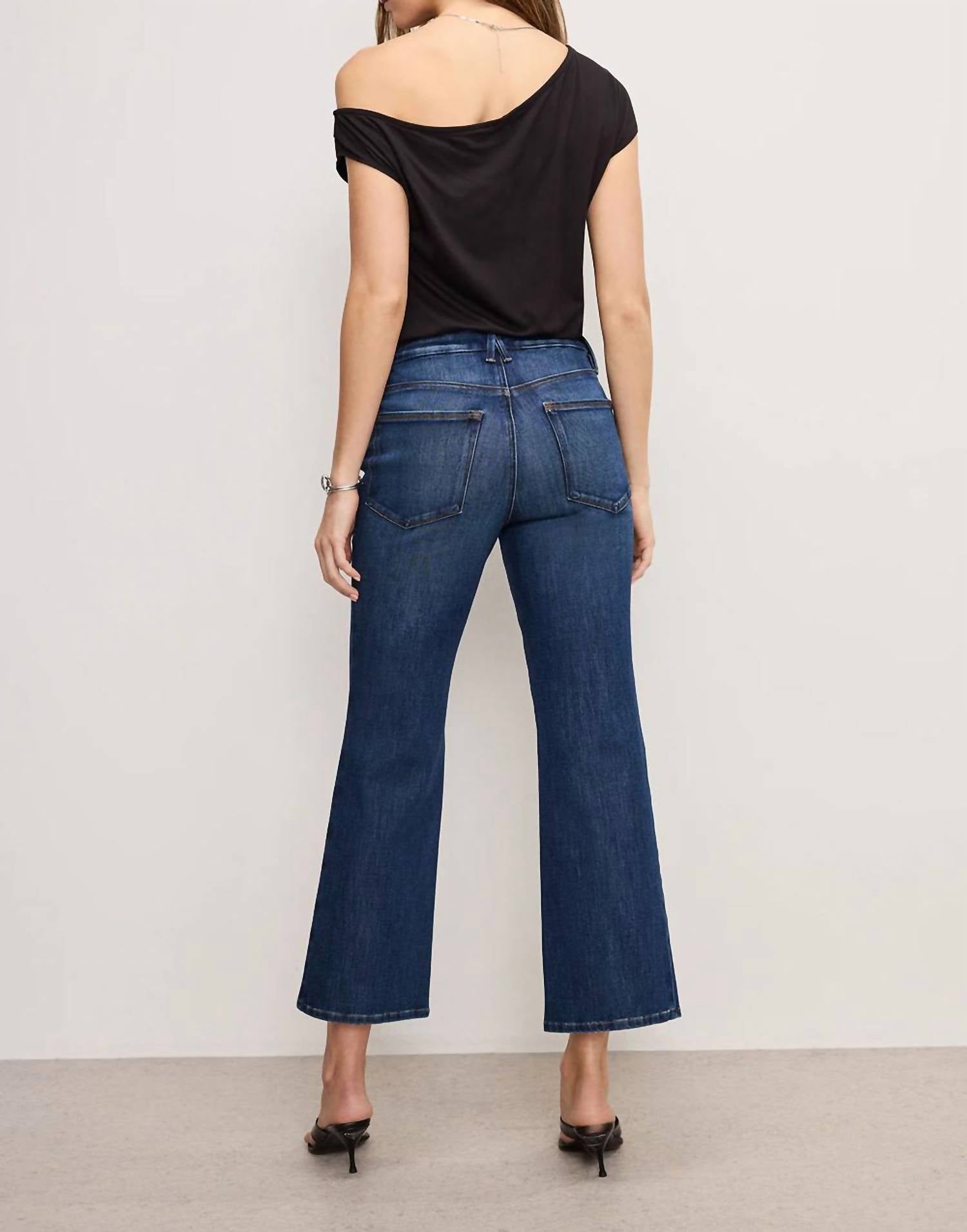 Good American - Legs Cropped Mini Boot Jeans