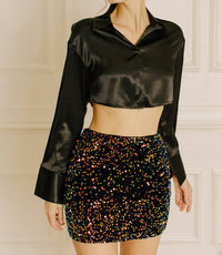 Storia - Roxy Sequin Mini Skirt