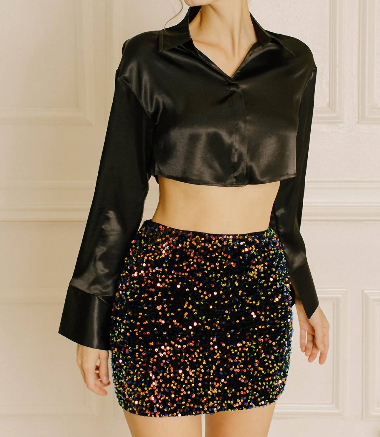 Storia - Roxy Sequin Mini Skirt