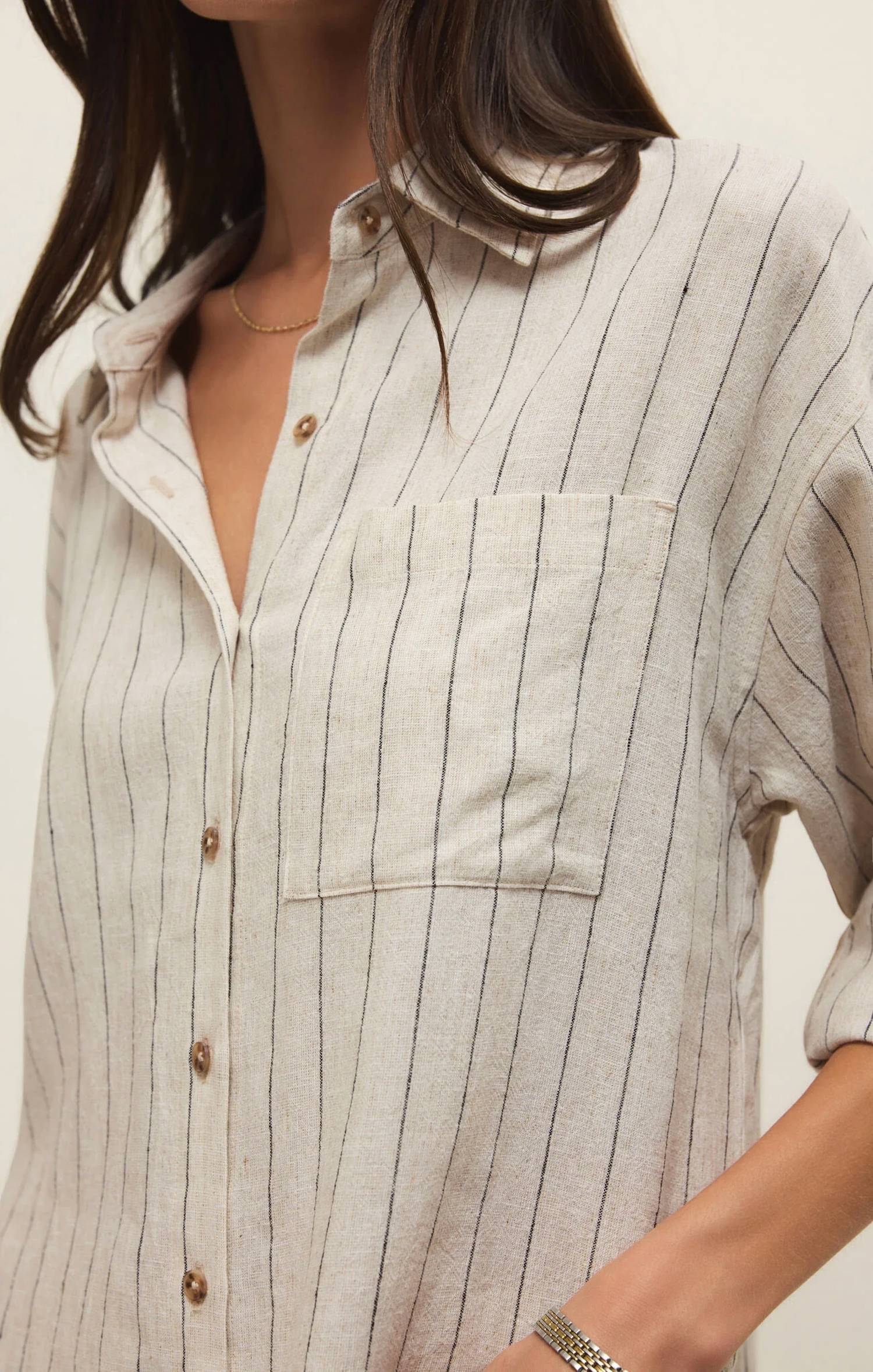Z Supply - Alfie Striped Button Up Top