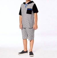 Deux Par Deux - Hooded Terry Short Set