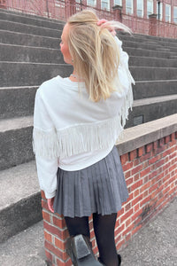 Rivalry Runway - Clemson Cherry On Top Fringe Sweatshirt Top