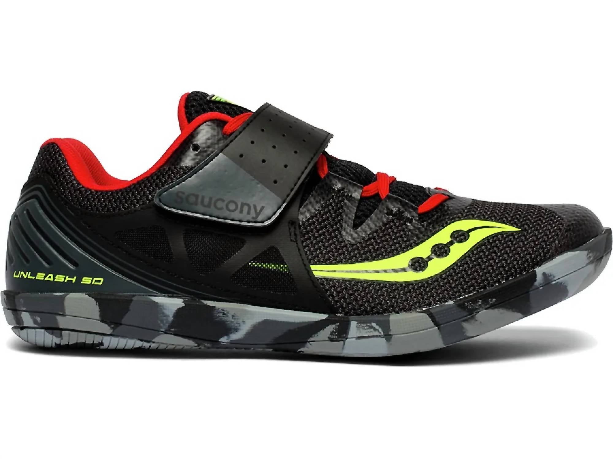 SAUCONY Men's Unleash Sd2 Shoes in black red - men's shoe