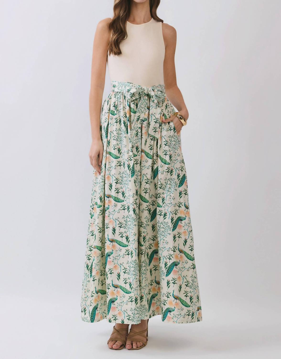 Tcec - Karsen Contrast Maxi Dress
