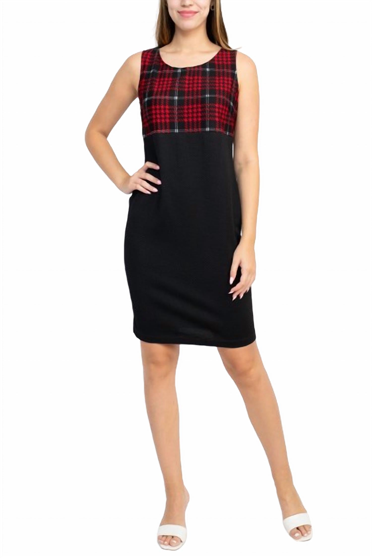 Danny & Nicole - Scoop Neck Sleeveless Knit Dress With Matching Jacket Set
