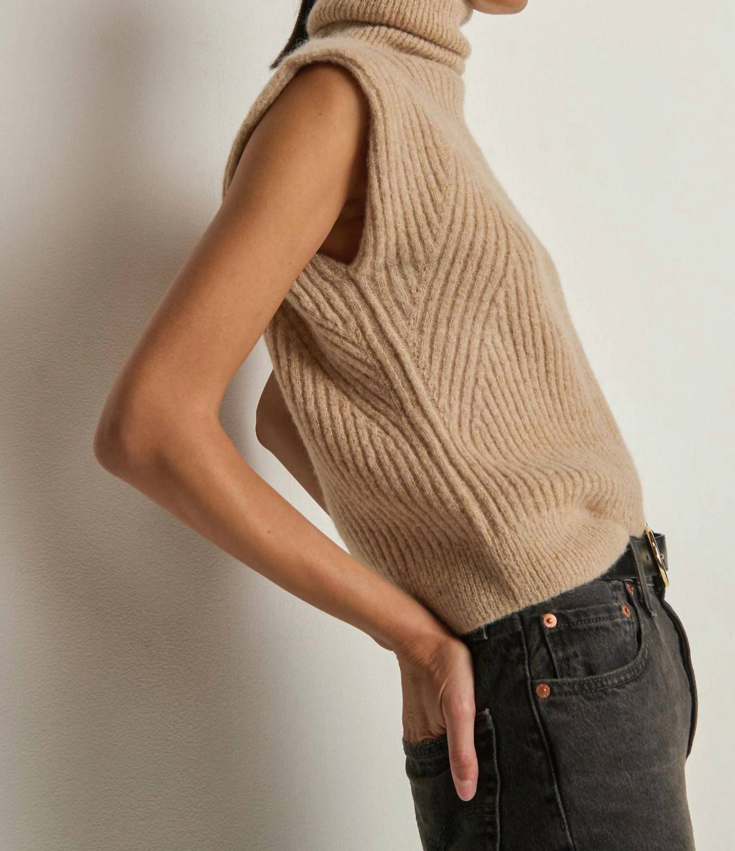 Nation Ltd - Isha Turtleneck Tank Sweater
