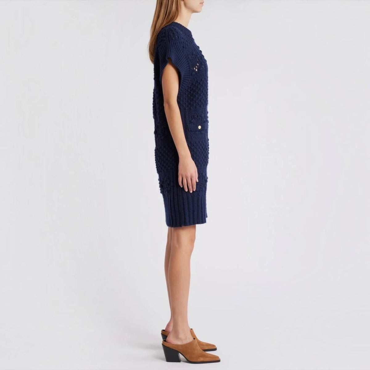 Frame - Mixed Stitch Sweater Dress