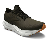 BROOKS Men's Glycerin Stealthfit 21 Running Shoes in green black white - men's shoe - alternate view