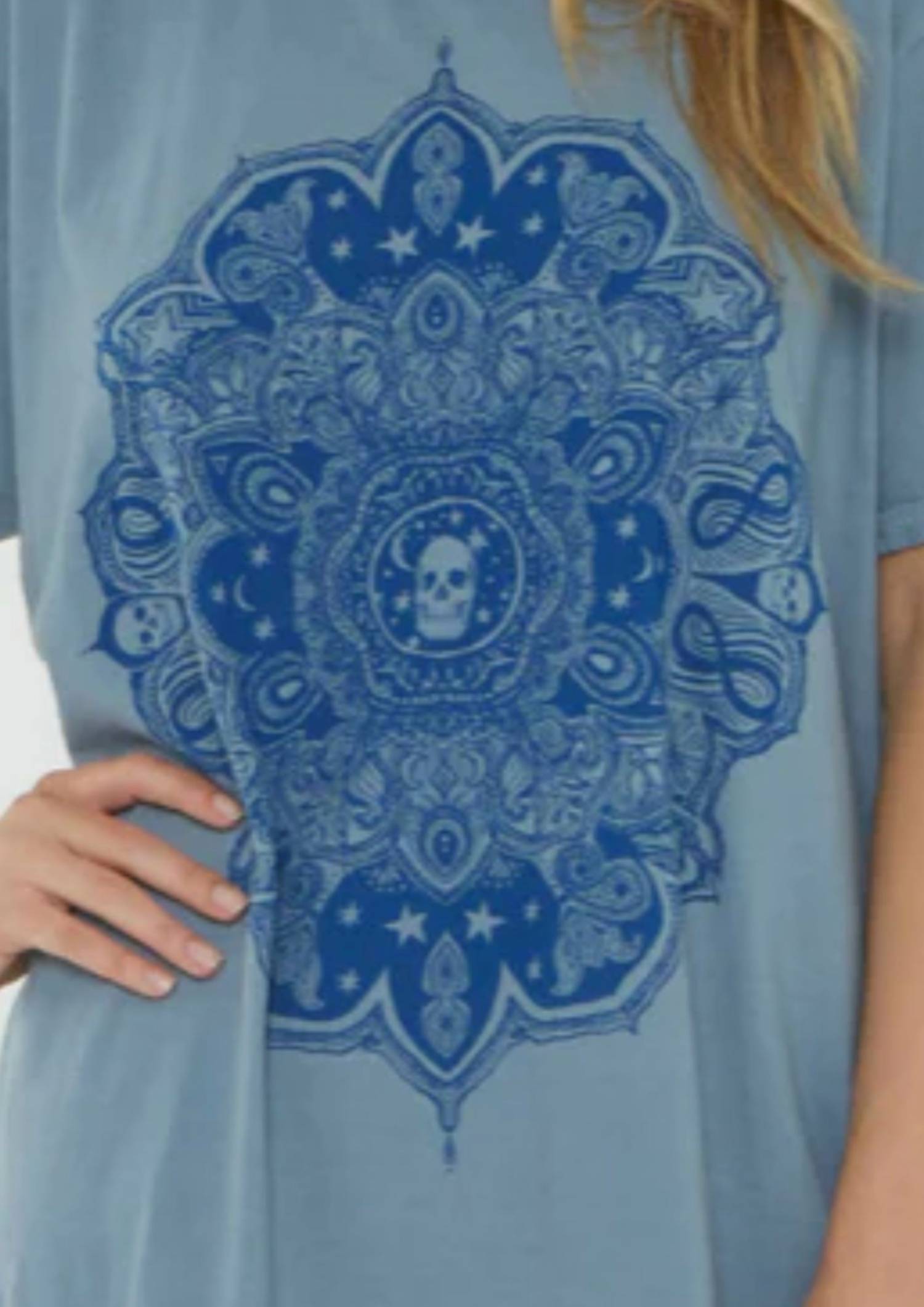 Project Social T - Skull Bandana Oversized Tee