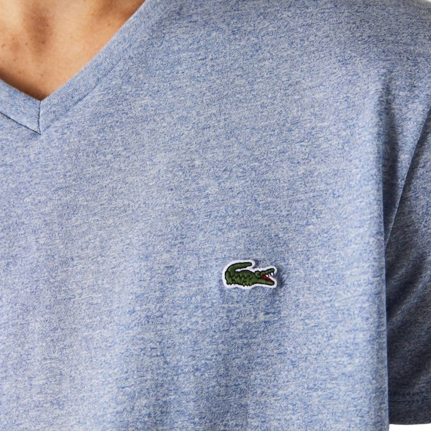 Lacoste - Short Sleeve V-neck Pima Cotton Jersey T-shirt