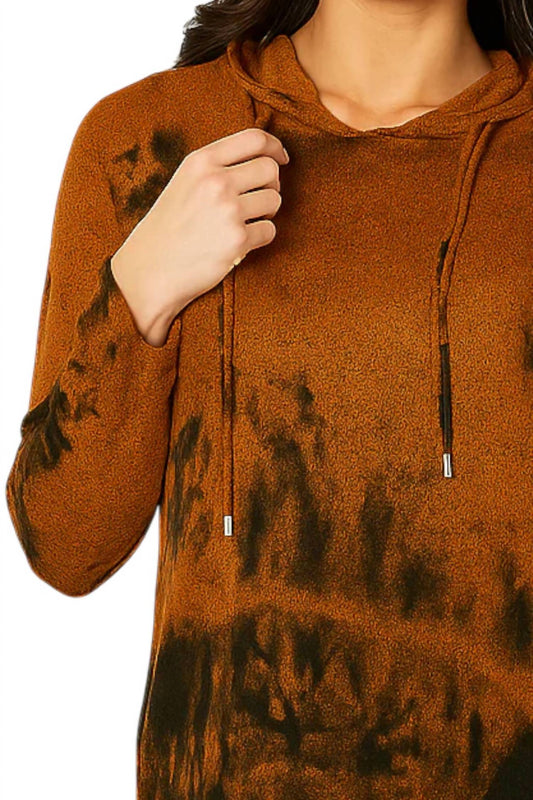 French Kyss - Marble Wash Hooded Dress