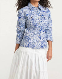 Cinq A Sept - Sketchbook Floral Scrunched Canyon Jacket