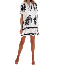 Umgee - Summer Story Print Mini Dress