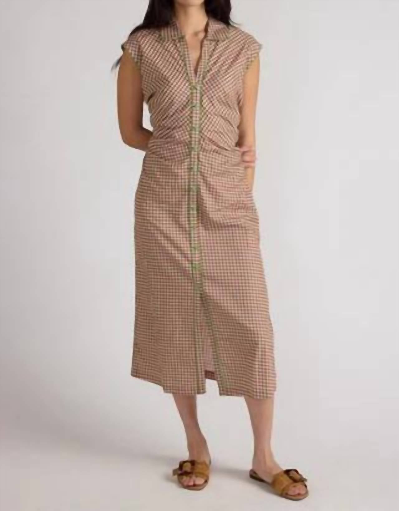 Thomas & Lourdes Layna Dress in gingham - women's dress