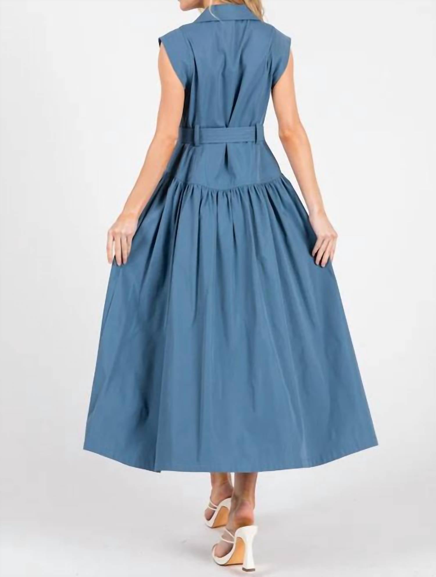 Big Hit Fashion - Slate Midi Dress