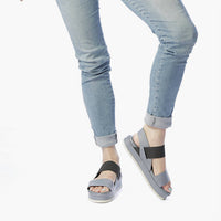 All Black - Women's Banded Trekker Sandal