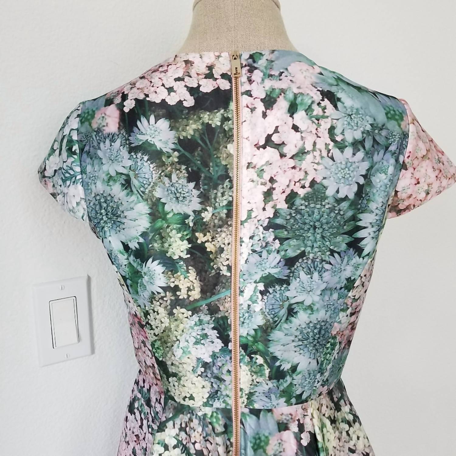 Ted Baker - Pre-loved Dixee Glitch Floral Fit & Flair Dress