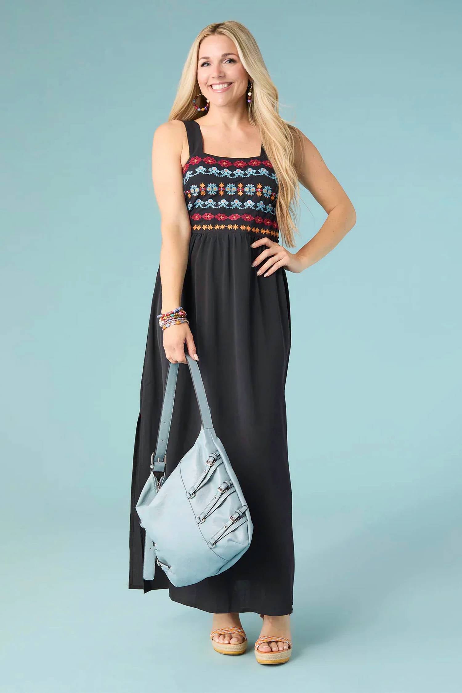 Coco + Carmen - Sarah Sleeveless Embroidered Dress