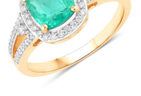 Diana M Jewels Women's Cushion Natural Ethiopian Opal Fashion Ring (1.65 Ct) - Classic in 14k yellow gold - women's jewelry
