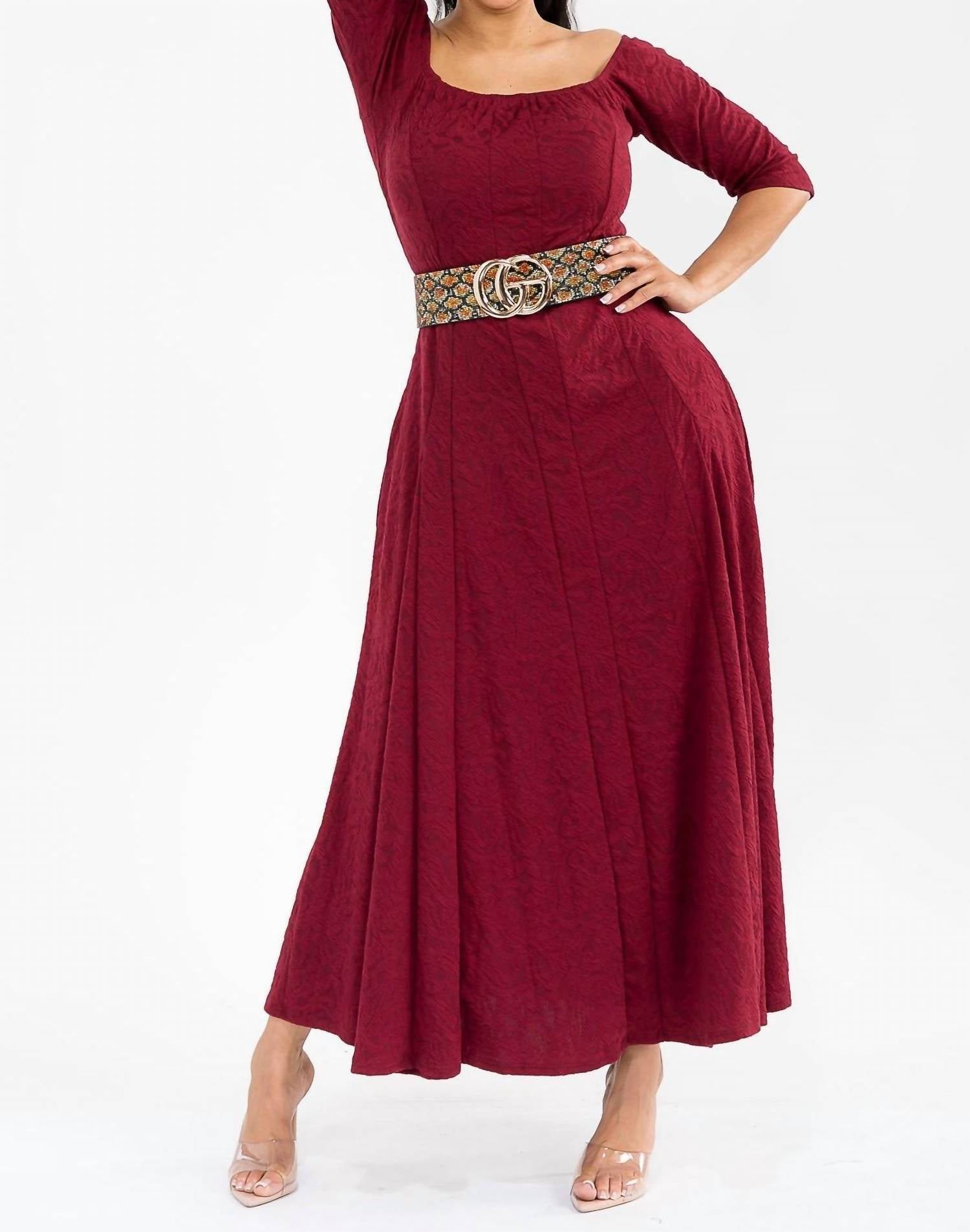 Karen T Design - Off The Shoulder Maxi Dress