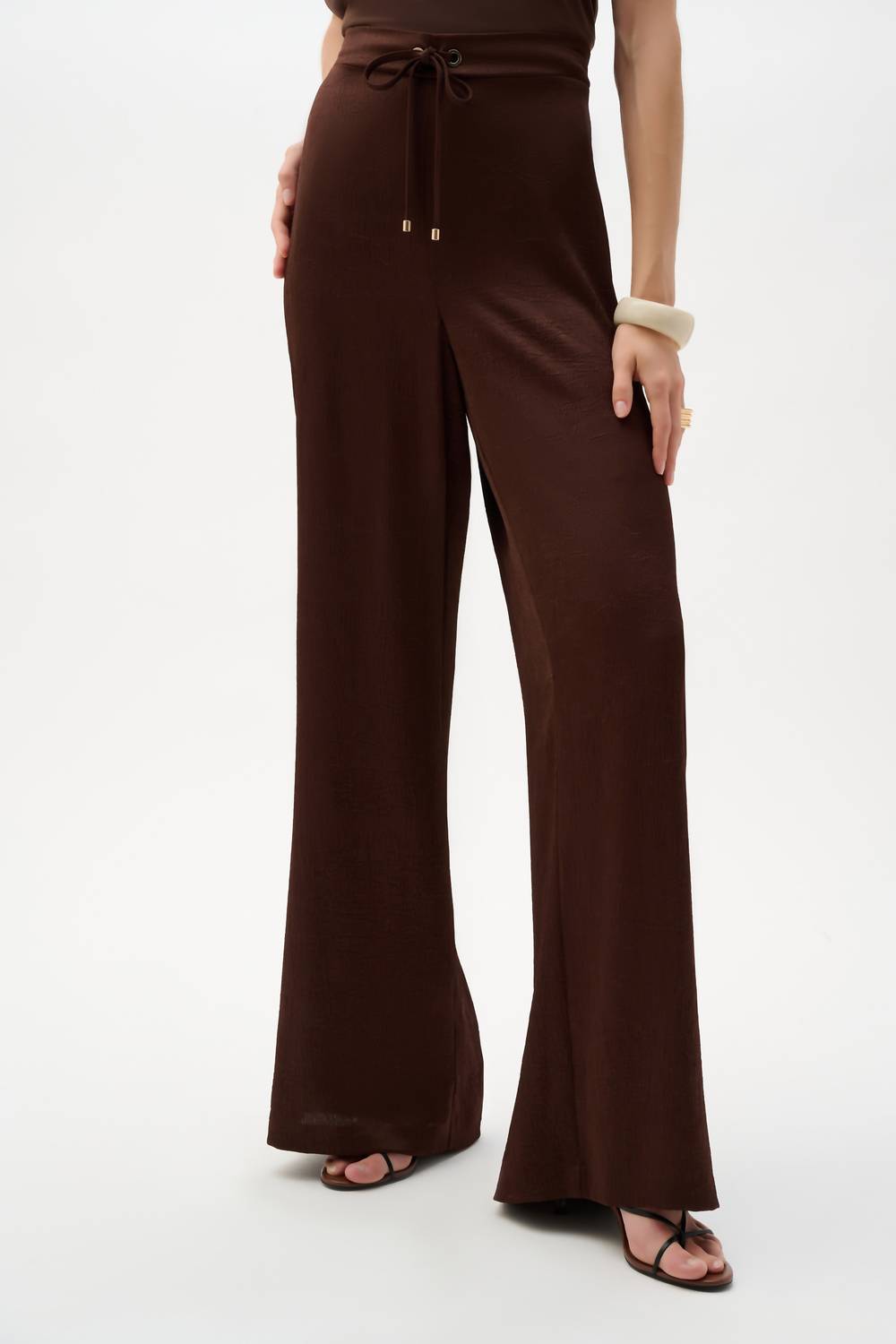 Joseph Ribkoff - CRUSHED SATIN WIDE LEG PANT