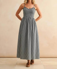 Kld. Signature - Check Mate Midi Dress