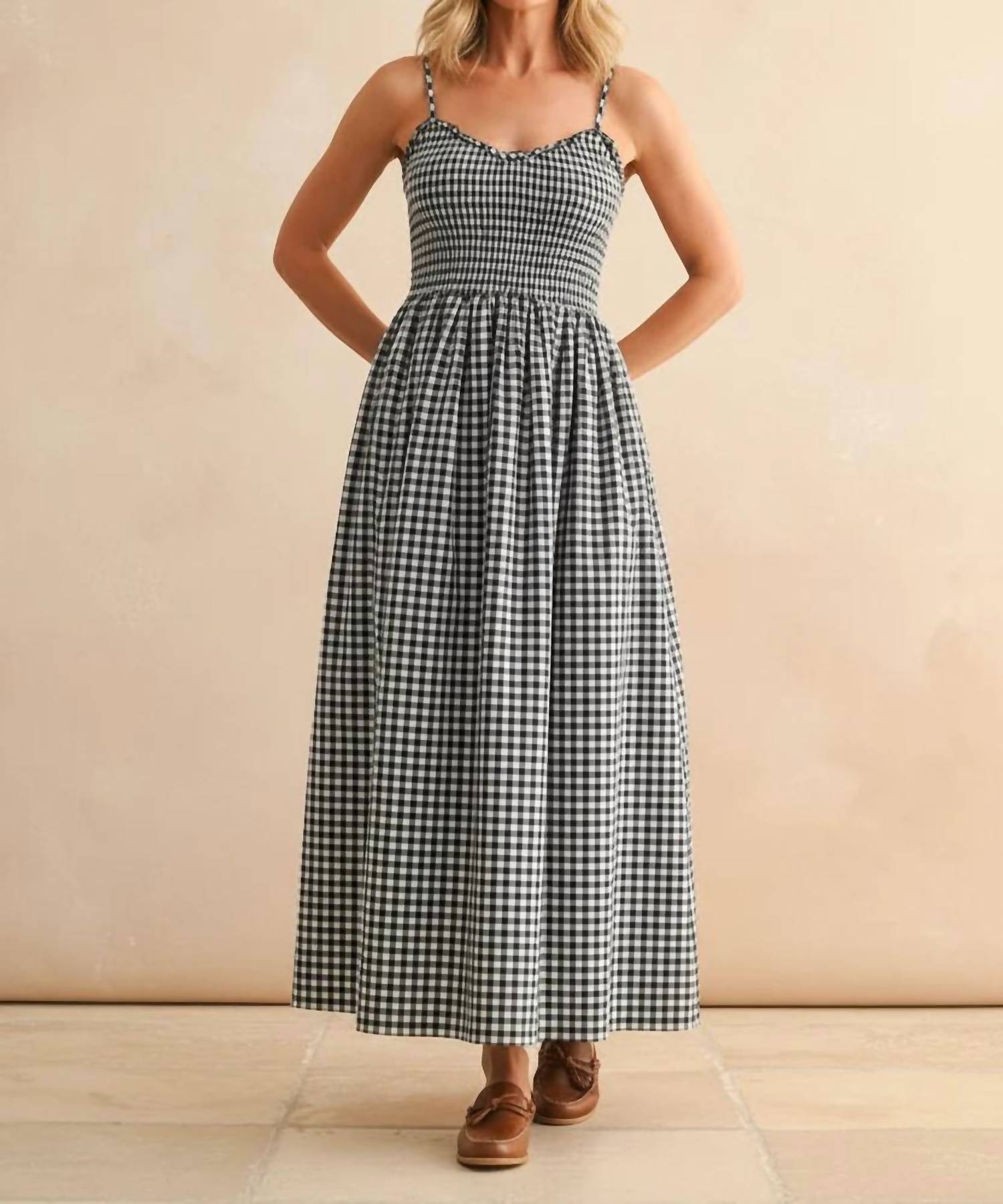 Kld. Signature - Check Mate Midi Dress