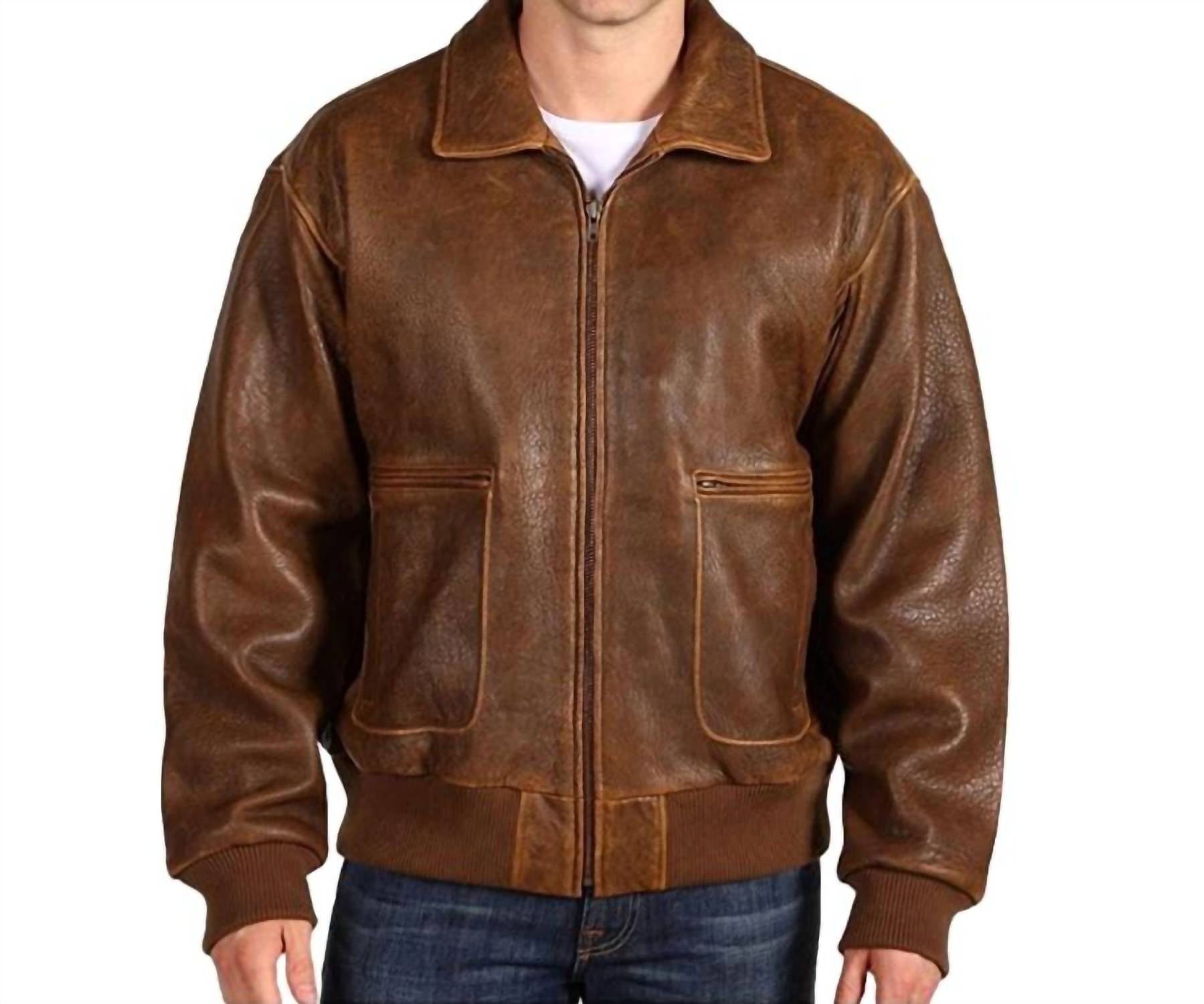 Scully - Aero Squadron Leather Bomber Jacket