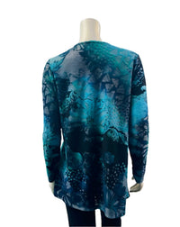 Variations - Women's Floral Burnout Top