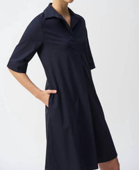Joseph Ribkoff - Stretch Poplin Trapeze Dress