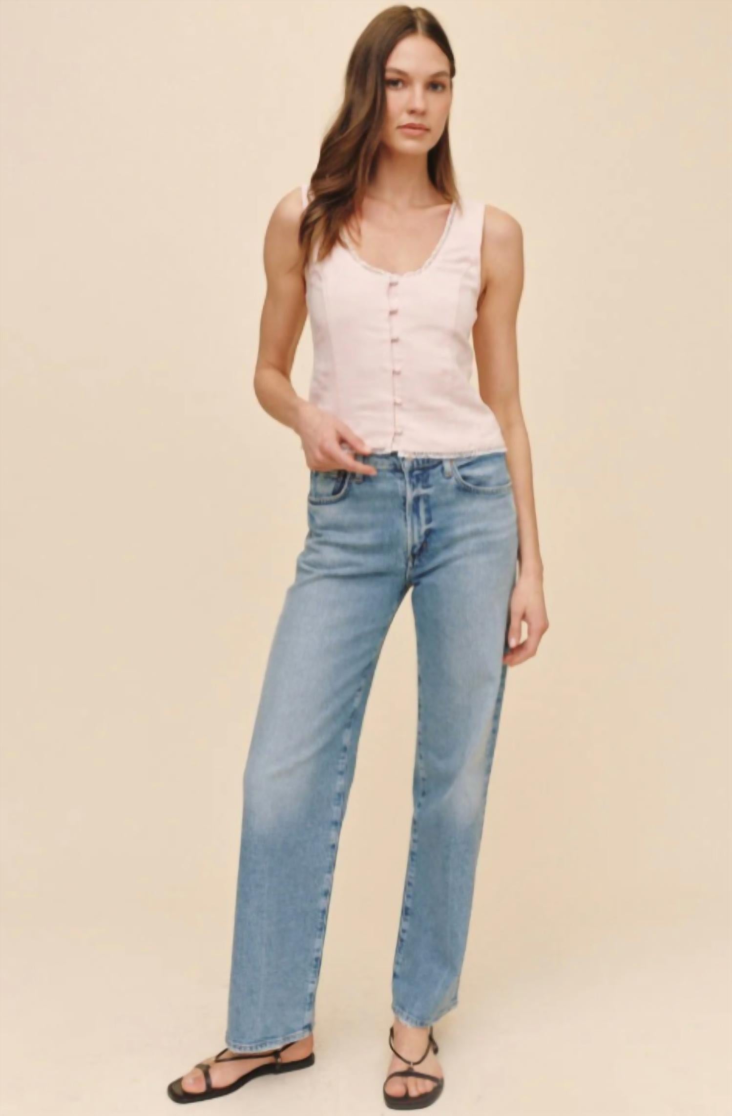 Bella Dahl - Fitted Bodice Top with Smocked Back