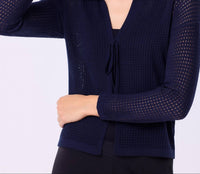 French Kyss - Crochet Tie Cardigan