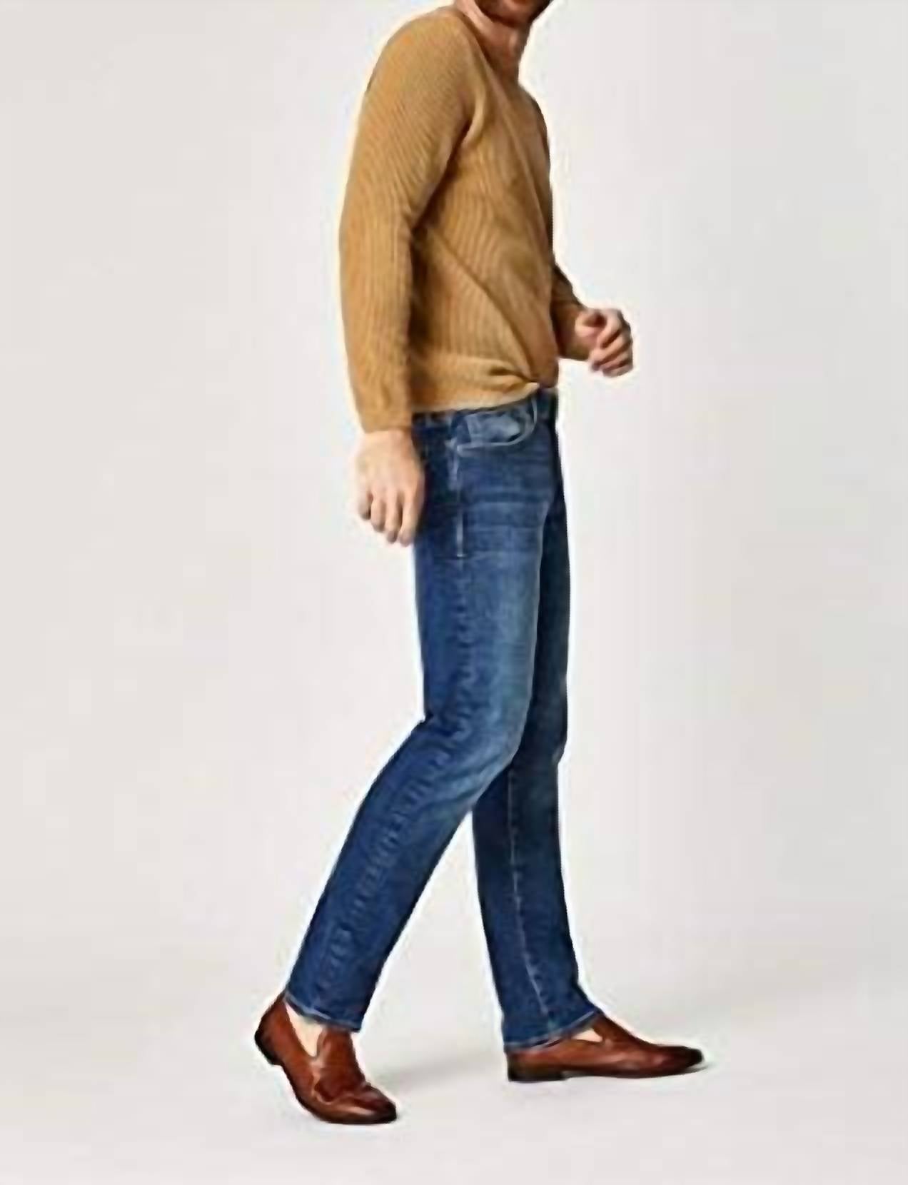 mavi Men's Josh Bootcut Jean in mid brushed organic move - men's jeans - alternate view