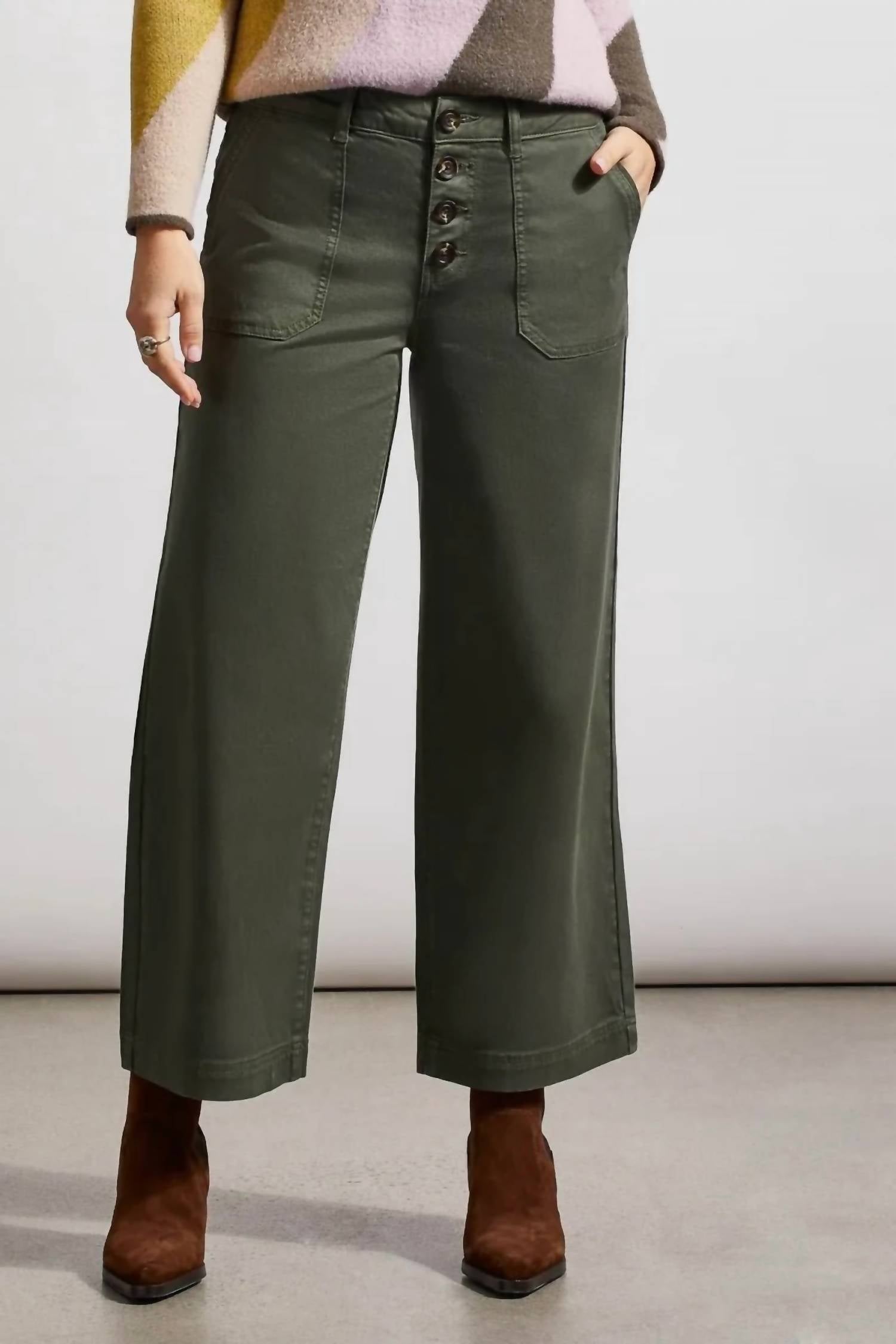 Tribal - Audrey Hugging Btn Fly Crop Wide