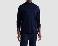 Bugatchi Uomo - Long Sleeve Mock Neck Cotton T-shirt