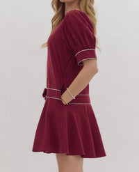entro Holly Mini Dress in red - women's dress - view 4