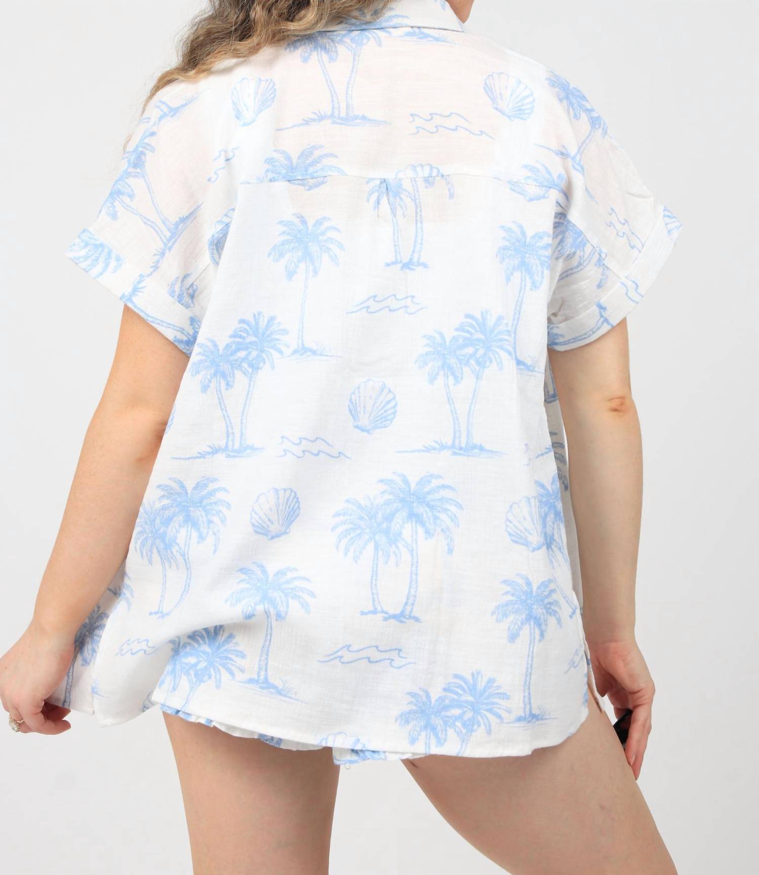 Ocean Drive - Kathryn Textured Button Up Shirt