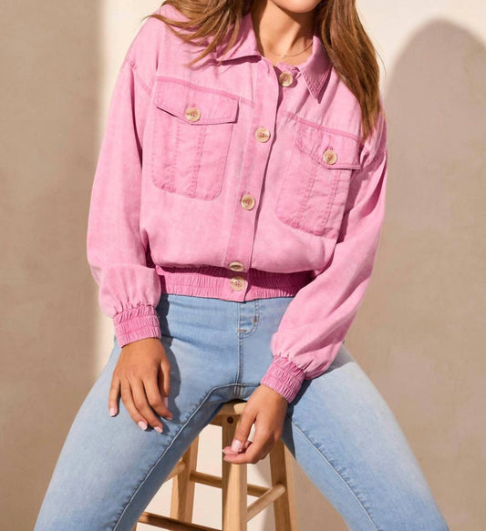 Tribal - Cavalry Twill Button Up Wash Effect Jacket