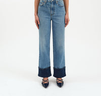 DAZE Eastside High Rise Loose Jeans in plunge 1 - women's jeans
