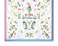 Vilagallo - Lets Partee Golf Print Scarf