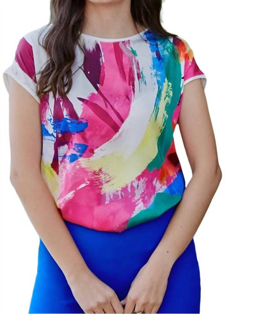 Frank Lyman - Short Sleeve Loose Fitting Top