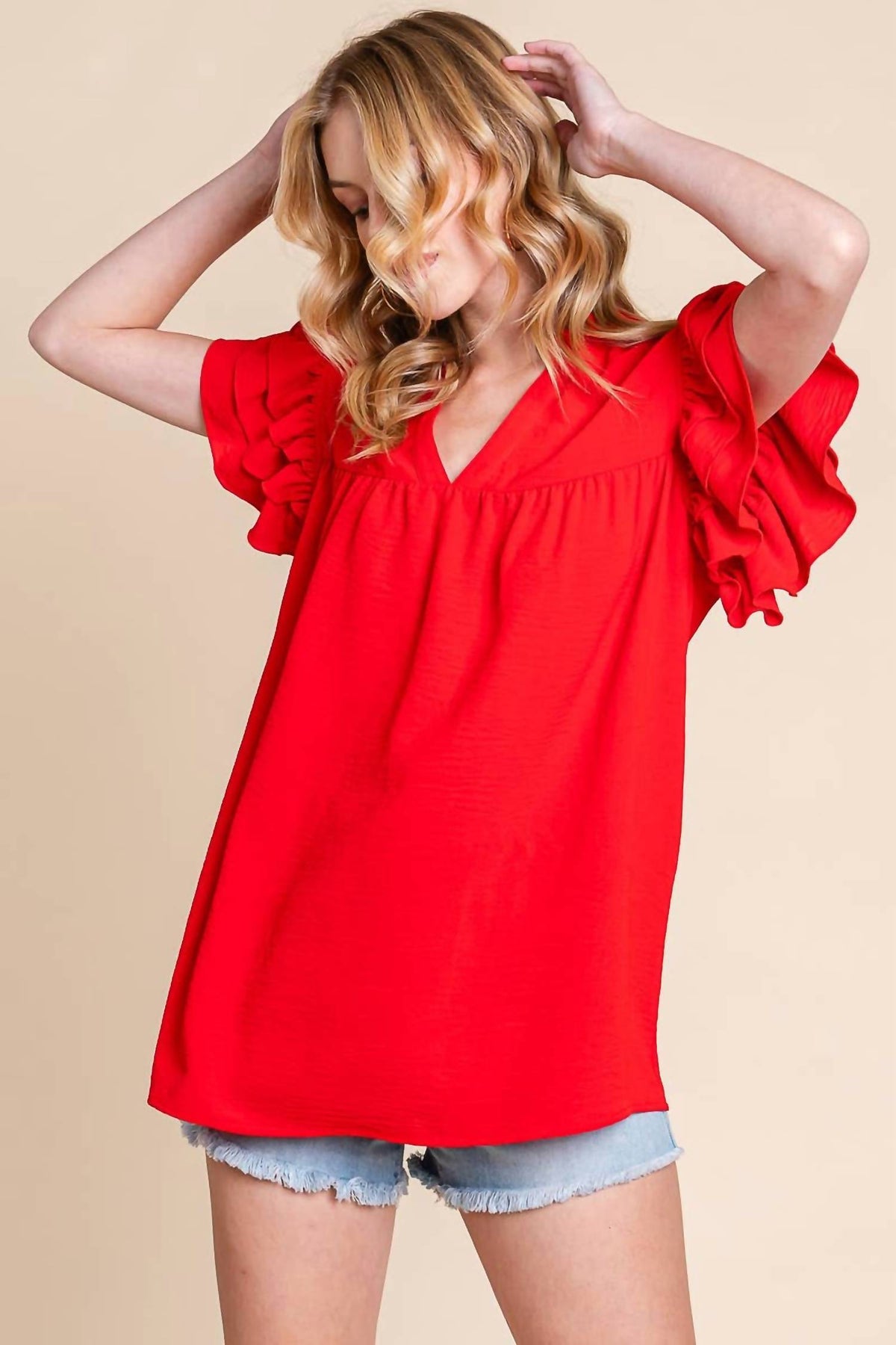Sewn And Seen - Airflow Ruffle Sleeve Blouse
