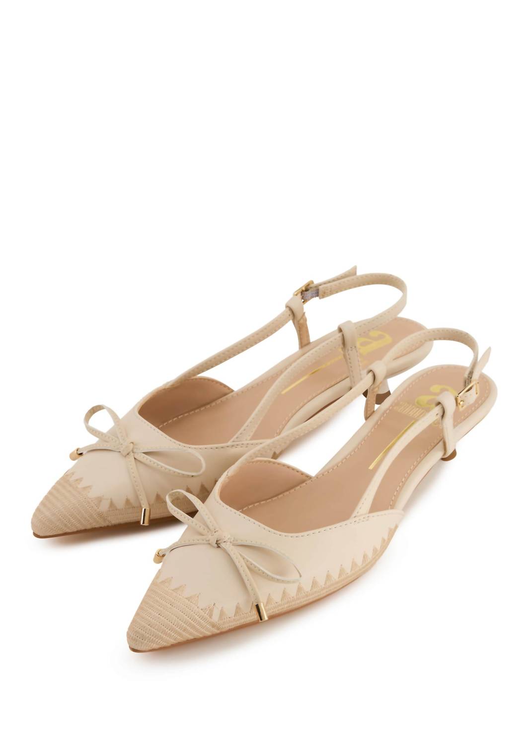 Andrea Women's Slingback Pump in beige - women's heels - alternate view
