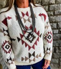 Heyson The Chandler Sweater in cream - women's sweater - detail view