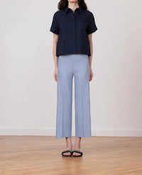Avenue Montaigne - Alex Chambray Stretch Linen Pant