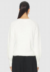 Bobi - Diagnal Placket Raglan Sweater