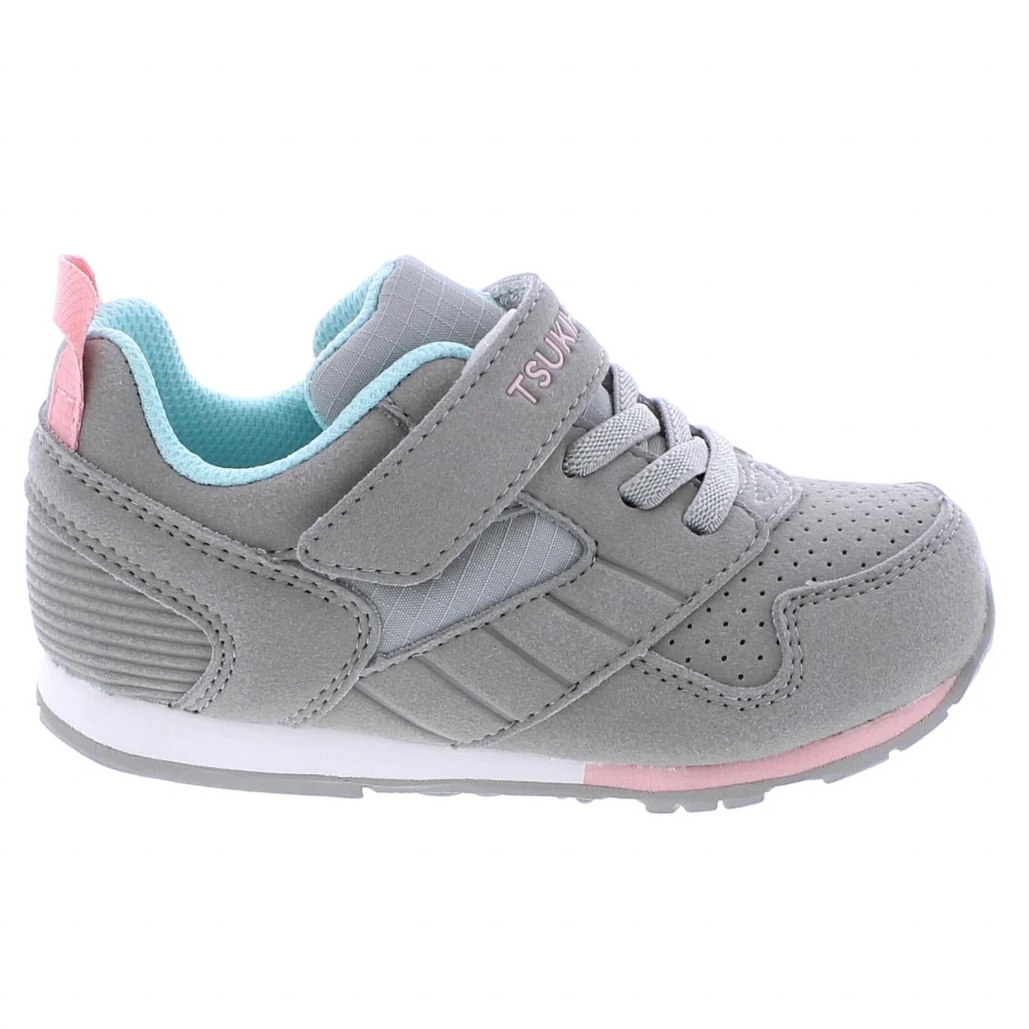 Tsukihoshi Kids Racer Sneaker in grey pink - kids' sneaker - alternate view