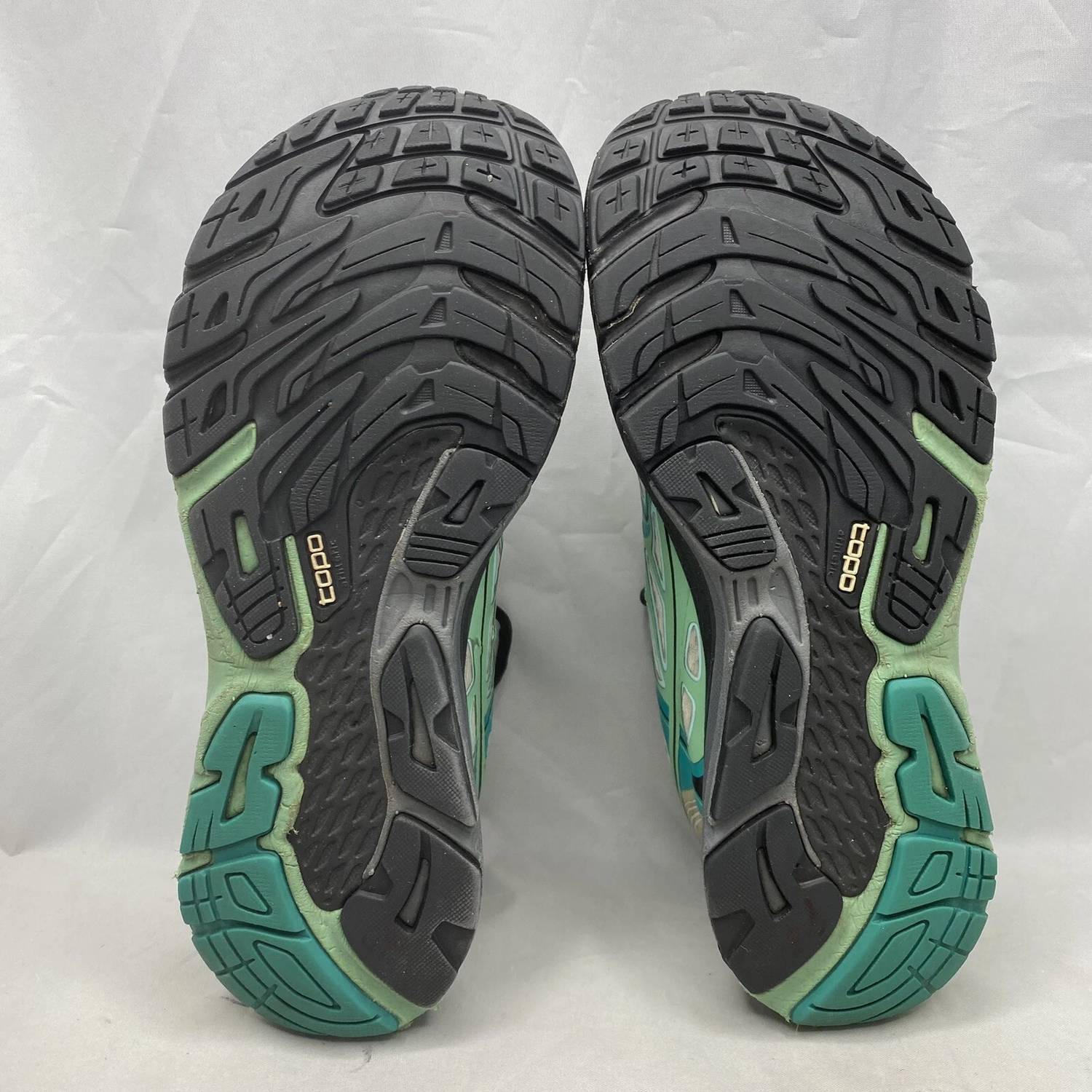 Topo Athletic Women's Ultrafly Road Running Shoes in teal black - women's shoe - alternate view