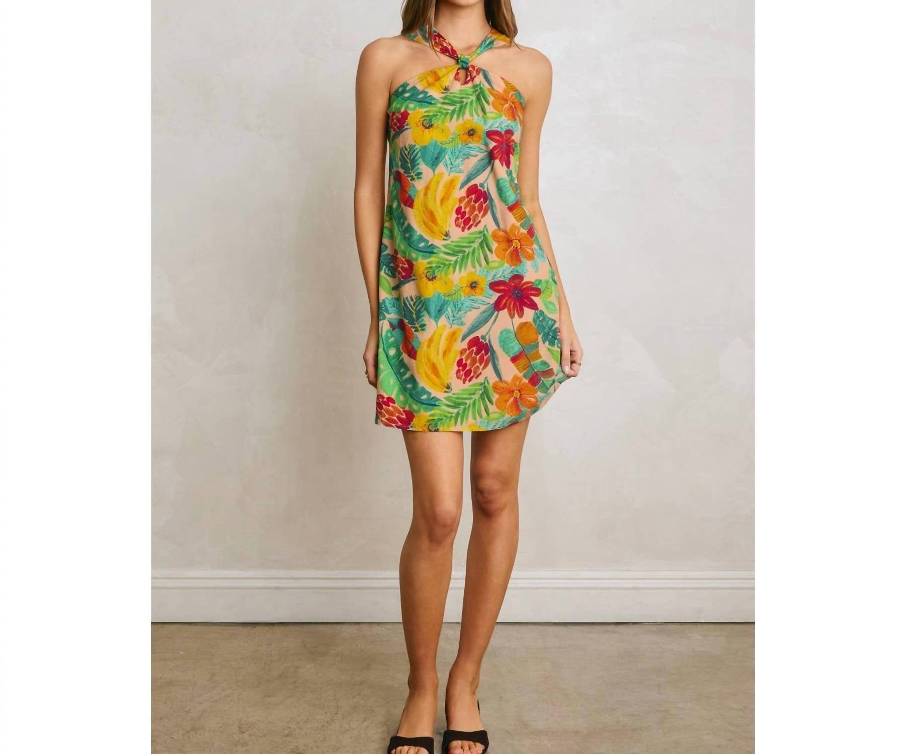 Dress Forum - Knot Halter Mini Dress